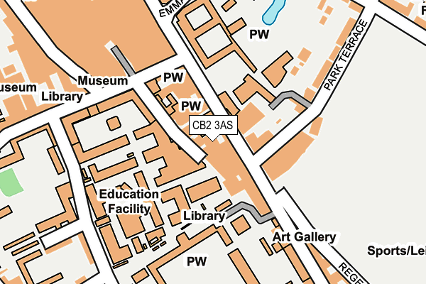 CB2 3AS map - OS OpenMap – Local (Ordnance Survey)