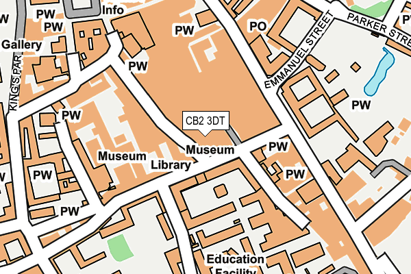 CB2 3DT map - OS OpenMap – Local (Ordnance Survey)