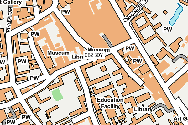 CB2 3DY map - OS OpenMap – Local (Ordnance Survey)