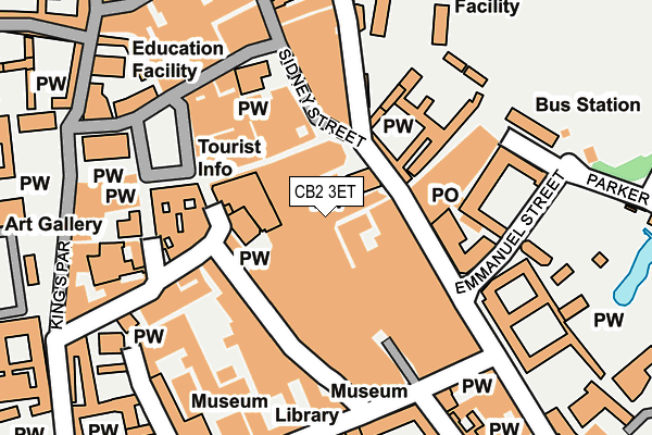 CB2 3ET map - OS OpenMap – Local (Ordnance Survey)