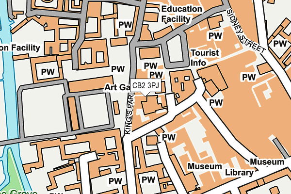 CB2 3PJ map - OS OpenMap – Local (Ordnance Survey)