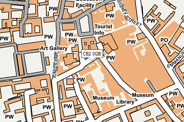 CB2 3QB map - OS OpenMap – Local (Ordnance Survey)