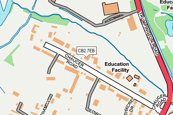 CB2 7EB map - OS OpenMap – Local (Ordnance Survey)