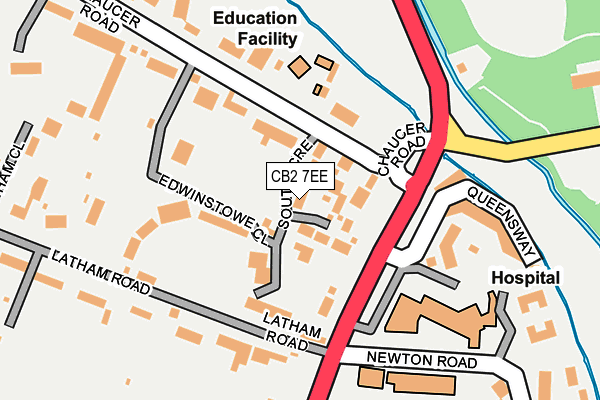 CB2 7EE map - OS OpenMap – Local (Ordnance Survey)