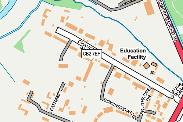 CB2 7EF map - OS OpenMap – Local (Ordnance Survey)