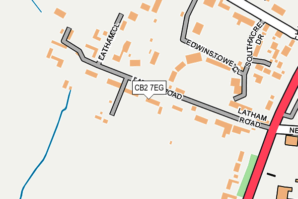 CB2 7EG map - OS OpenMap – Local (Ordnance Survey)