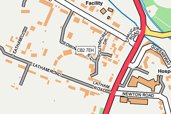 CB2 7EH map - OS OpenMap – Local (Ordnance Survey)