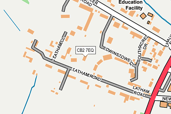 CB2 7EQ map - OS OpenMap – Local (Ordnance Survey)