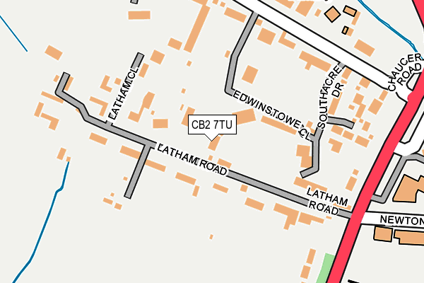 CB2 7TU map - OS OpenMap – Local (Ordnance Survey)