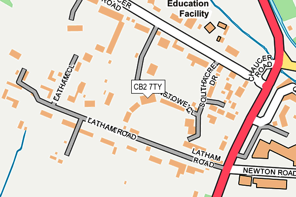 CB2 7TY map - OS OpenMap – Local (Ordnance Survey)