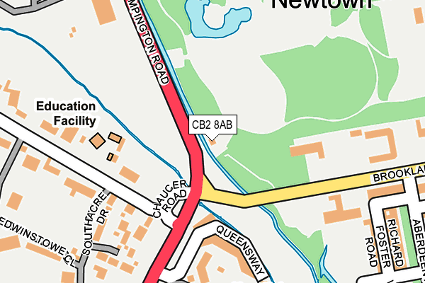 CB2 8AB map - OS OpenMap – Local (Ordnance Survey)