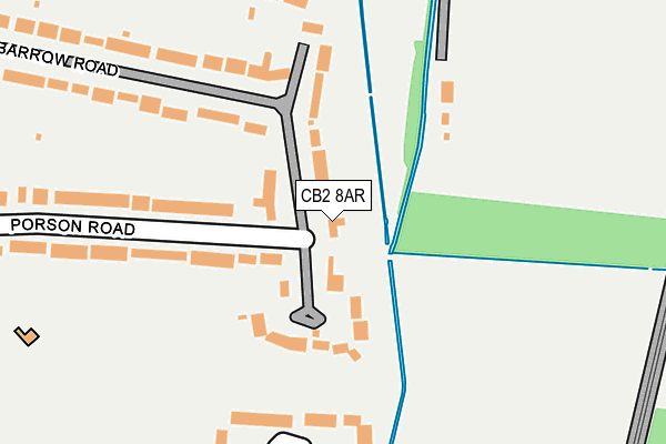 CB2 8AR map - OS OpenMap – Local (Ordnance Survey)