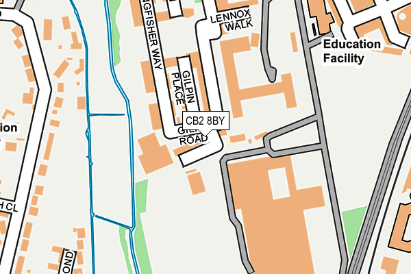 CB2 8BY map - OS OpenMap – Local (Ordnance Survey)