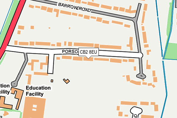 CB2 8EU map - OS OpenMap – Local (Ordnance Survey)