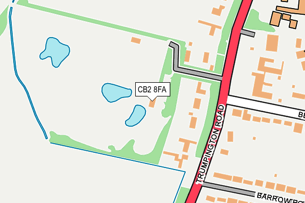 CB2 8FA map - OS OpenMap – Local (Ordnance Survey)