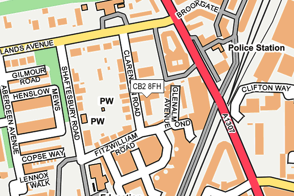CB2 8FH map - OS OpenMap – Local (Ordnance Survey)