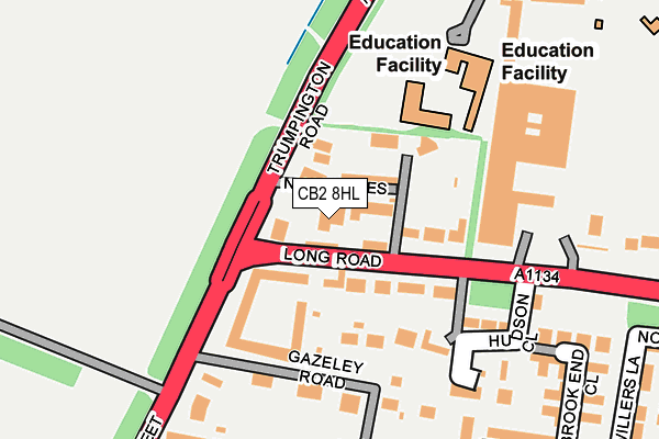 CB2 8HL map - OS OpenMap – Local (Ordnance Survey)