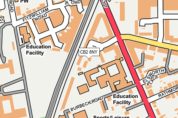 CB2 8NY map - OS OpenMap – Local (Ordnance Survey)