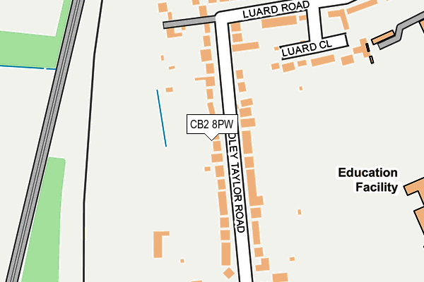 CB2 8PW map - OS OpenMap – Local (Ordnance Survey)