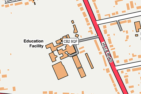 Map of THE PERSE SCHOOL CAMBRIDGE INTERNATIONAL LIMITED at local scale