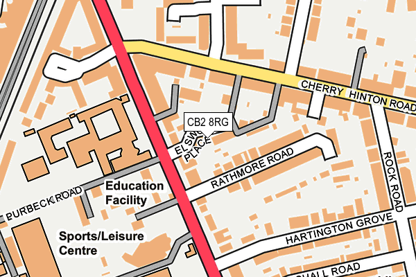 CB2 8RG map - OS OpenMap – Local (Ordnance Survey)