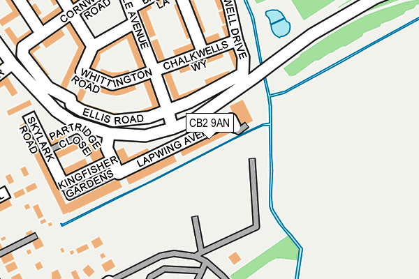 CB2 9AN map - OS OpenMap – Local (Ordnance Survey)