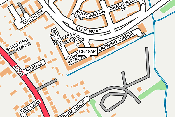 CB2 9AP map - OS OpenMap – Local (Ordnance Survey)