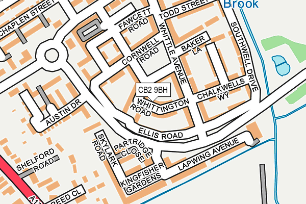 CB2 9BH map - OS OpenMap – Local (Ordnance Survey)