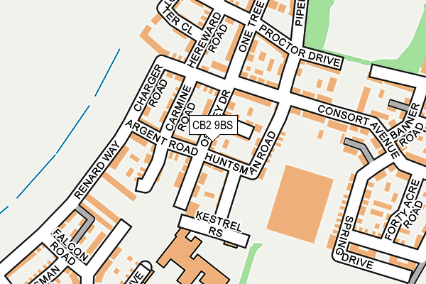 CB2 9BS map - OS OpenMap – Local (Ordnance Survey)