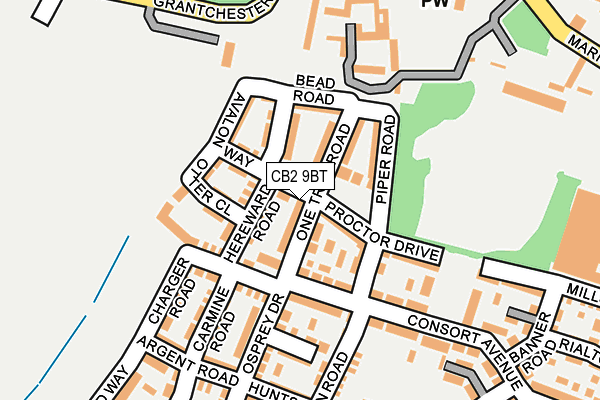 CB2 9BT map - OS OpenMap – Local (Ordnance Survey)