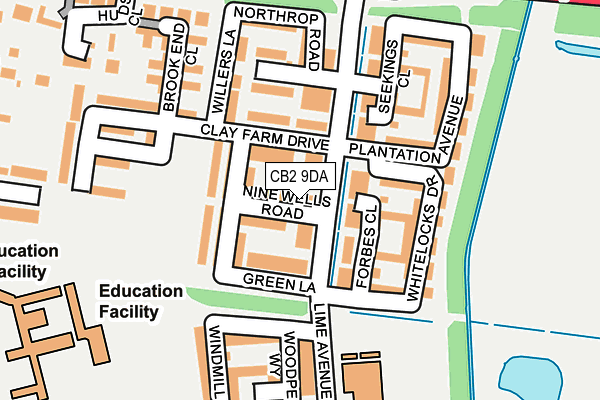 CB2 9DA map - OS OpenMap – Local (Ordnance Survey)
