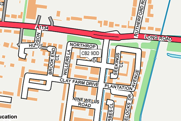 CB2 9DD map - OS OpenMap – Local (Ordnance Survey)