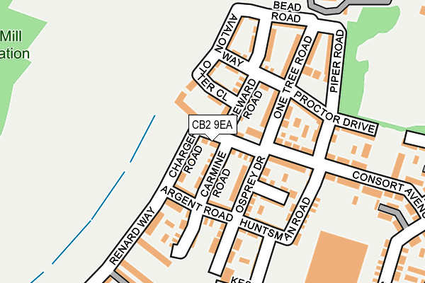 CB2 9EA map - OS OpenMap – Local (Ordnance Survey)