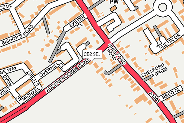 CB2 9EJ map - OS OpenMap – Local (Ordnance Survey)