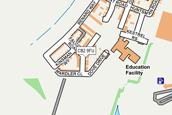 CB2 9FU map - OS OpenMap – Local (Ordnance Survey)