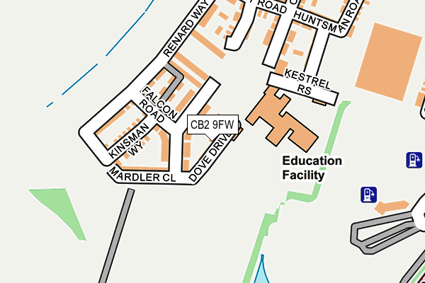 CB2 9FW map - OS OpenMap – Local (Ordnance Survey)