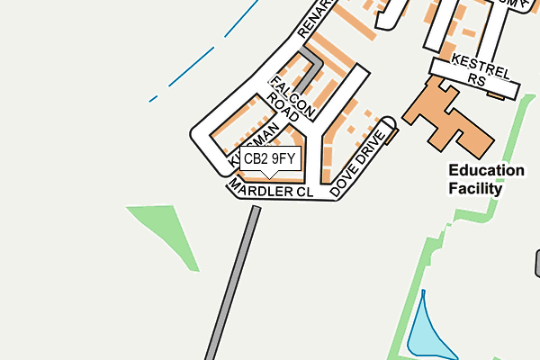CB2 9FY map - OS OpenMap – Local (Ordnance Survey)