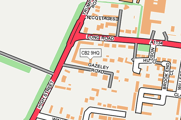 CB2 9HQ map - OS OpenMap – Local (Ordnance Survey)