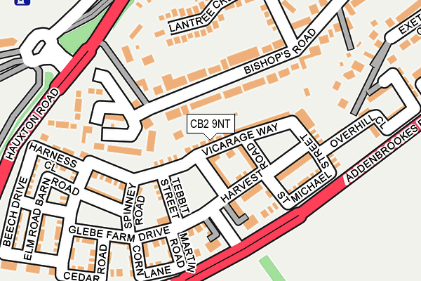 CB2 9NT map - OS OpenMap – Local (Ordnance Survey)