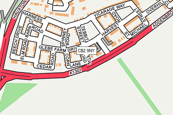 CB2 9NY map - OS OpenMap – Local (Ordnance Survey)