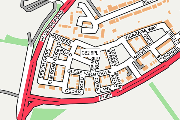 CB2 9PL map - OS OpenMap – Local (Ordnance Survey)
