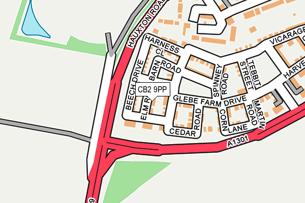 CB2 9PP map - OS OpenMap – Local (Ordnance Survey)