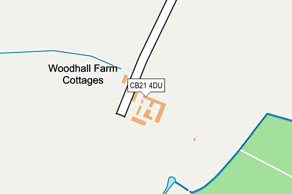 CB21 4DU map - OS OpenMap – Local (Ordnance Survey)