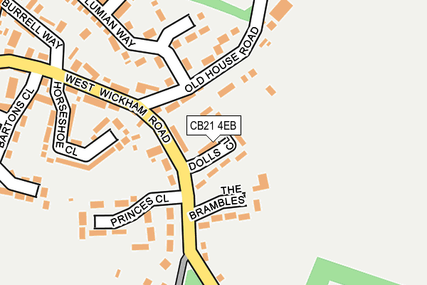 CB21 4EB map - OS OpenMap – Local (Ordnance Survey)
