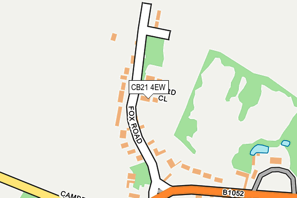 CB21 4EW map - OS OpenMap – Local (Ordnance Survey)