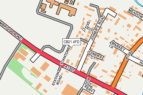 CB21 4FD map - OS OpenMap – Local (Ordnance Survey)
