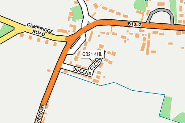 CB21 4HL map - OS OpenMap – Local (Ordnance Survey)