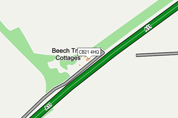 CB21 4HQ map - OS OpenMap – Local (Ordnance Survey)