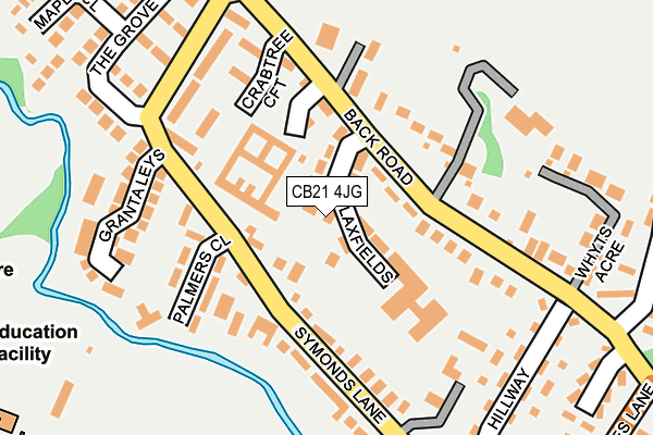 CB21 4JG map - OS OpenMap – Local (Ordnance Survey)