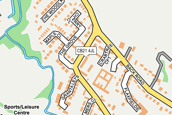 CB21 4JL map - OS OpenMap – Local (Ordnance Survey)